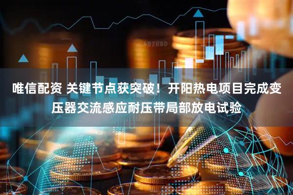 唯信配资 关键节点获突破！开阳热电项目完成变压器交流感应耐压带局部放电试验