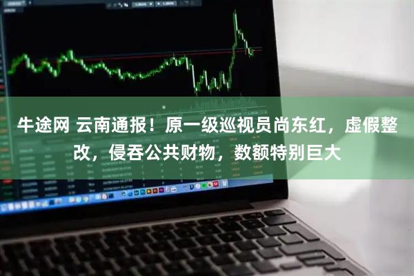 牛途网 云南通报！原一级巡视员尚东红，虚假整改，侵吞公共财物，数额特别巨大