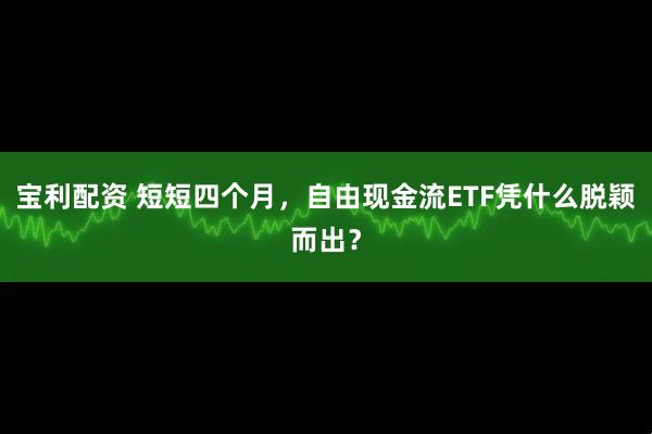 宝利配资 短短四个月，自由现金流ETF凭什么脱颖而出？